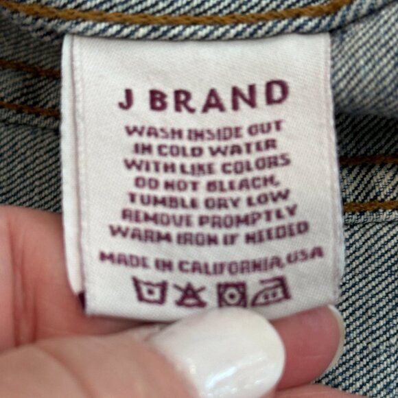 J Brand Denim Jean Jacket Trucker Universe Stretch Fitted Classic LARGE #4030225 - Picture 14 of 14